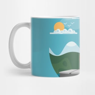 Moroccan Cities illustration, best gift for morocco lovers Mug